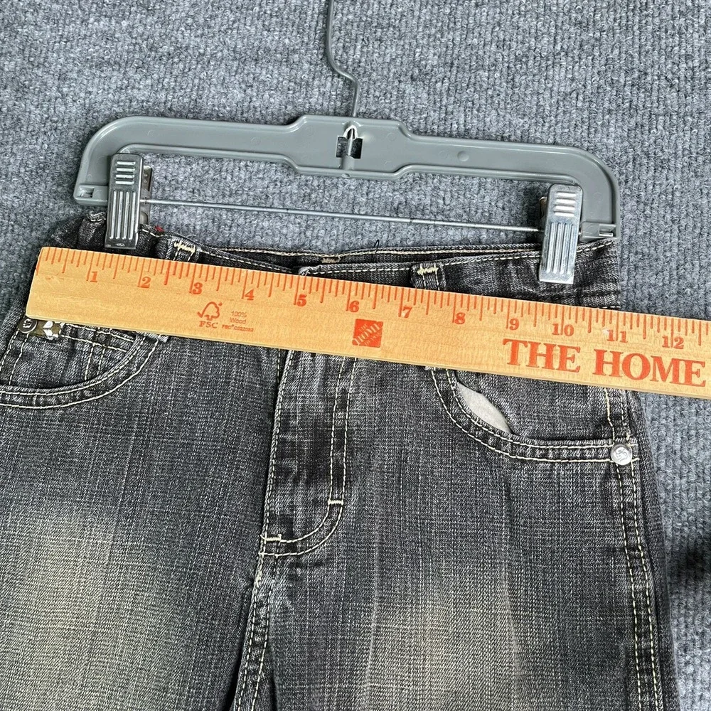 Vintage Y2K Southpole Jeans Boys 6 Black Wash Grunge Hip Hop Skate‎